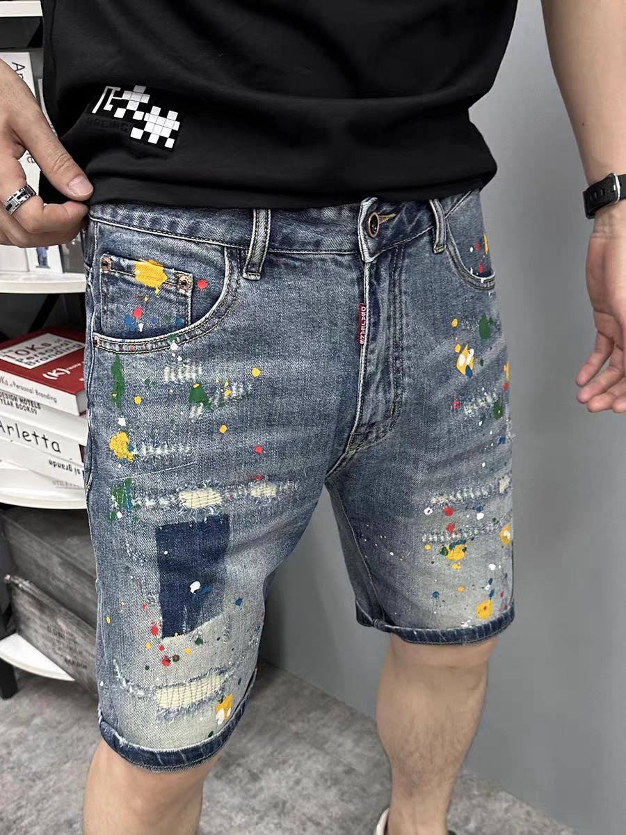 Men's Clothing Summer Fashion Functional Straight Cargo Shorts For Men Design Trendy Brand Outdoor Sports Five Point Jeans Men's Wear_viptrois.com