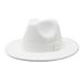 Autumn And Winter Men's And Women's New Big Eaves Hat Korean Version Fashion Woolen Jazz Hat British Style Top Hat CMN047_viptrois.com
