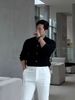 Loom Loom European And American Style Tough Guy Thin Tight Knitted Muscle Men Button Cardigan Jacket Casual Versatile Round Neck_viptrois.com