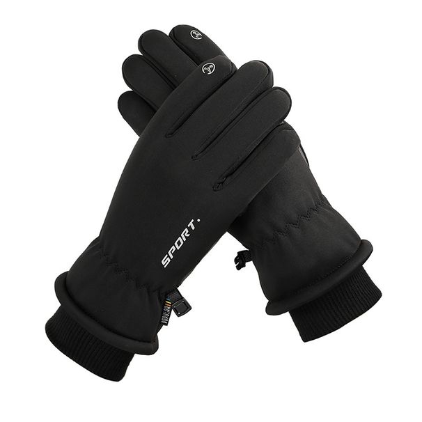 Pulse Men's Winter Ski Cotton Gloves, Cold-Proof, Touchscreen, Fleece-Lined, Thickened, Waterproof, Windproof, Warm, Women's_viptrois.com