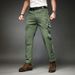 Men's Clothing Men's Retro Loose Fit Cargo Pants With Multi-Pockets - Stretchable Workwear Joggers In Black, Khaki, Army Green, Grey & Navy_viptrois.com