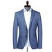 Men's Clothing Lashibert men's suits spring and autumn men's plaid suits style slim small suits men's casual blue jacket_viptrois.com