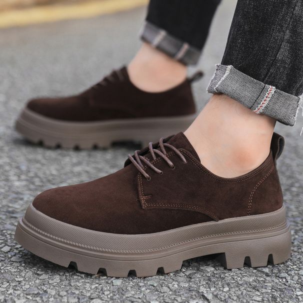 Low-top Martin Boots For Men, Autumn New Thick-soled Men's British Style Casual Shoes, High-end Versatile Work Shoes_viptrois.com