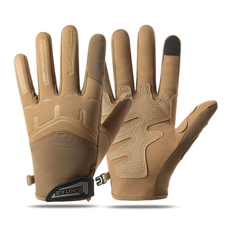 Men's Cycling Gloves Windproof And Cold Proof Cycling Touch Screen Motorcycle Outdoor Sports Training Mountaineering Wear Resistant Full Finger_viptrois.com