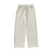 Men's Clothing Cool Ice Silk Breathable Casual Pants Summer New Loose Slightly Wide Sports Pants Solid Color Workwear Trousers_viptrois.com