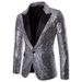 1 European And American Performance Dress Gold Sequin Korean Suit Nightclub Men's Clothing Host Emcee Studio Jacket XZ28_viptrois.com