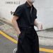 Men's Clothing Short Sleeved Shirt Loose Casual Shirt Commuter Style Short Sleeved Top_viptrois.com