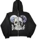 New Y2K Sports Jacket Pullover Grunge Gothic Oversized Full Face Zip Sweatshirt_viptrois.com