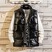 Men's Fashion Stand Collar Vest Sleeveless Jacket - Lightweight Quilted Puffer Gilet For Streetwear & Casual Wear (Black, M-4XL)_viptrois.com