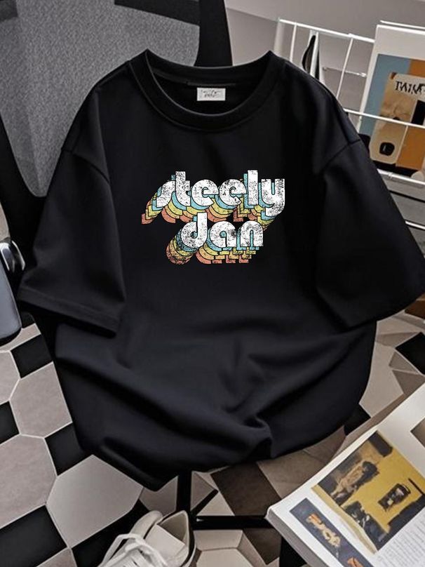 Steely Dan 80s T Shirt S 3XL A22541 Top For Everyday Wear Homme Graphic Fashion Stylish Comfortable Slightly Stretched Designer Clothes Summer_viptrois.com