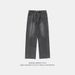 Men's Clothing Retro Distressed Wide Leg Jeans For Men, New Straight Leg Loose Fitting Trendy Silhouette Trousers, Basic Versatile Trousers For Autumn_viptrois.com
