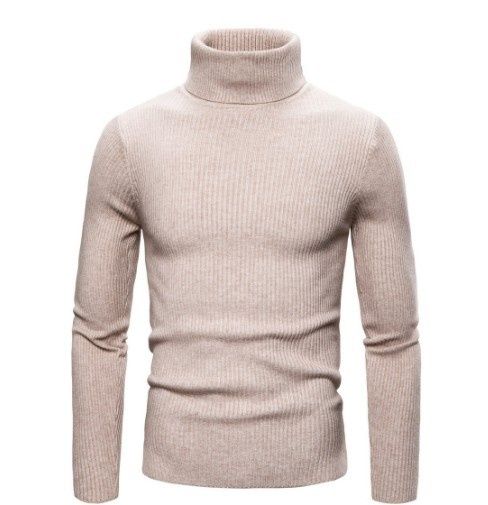 Pure 2023 Foreign Trade Knitwear Turtleneck Autumn Winter European And American Men's Long Sleeve Pullover Sweater_viptrois.com