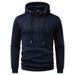 Men's Clothing Slim Fit Zip-Up Hoodie – Minimalist Polyester Pullover With Adjustable Hood & Patch Pockets (S-2XL) | Casual Streetwear_viptrois.com
