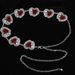Retro Metal Heart Ruby Inlaid Waist Chain Female Personality European And American Street Skirt Chain Denim Decorative Belt_viptrois.com