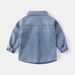 XUANMU Spring Autumn Boys' Contrast Color Long Sleeve Pocket Casual Denim Shirt Little Kids Lapel Button-up Shirts XB090_viptrois.com