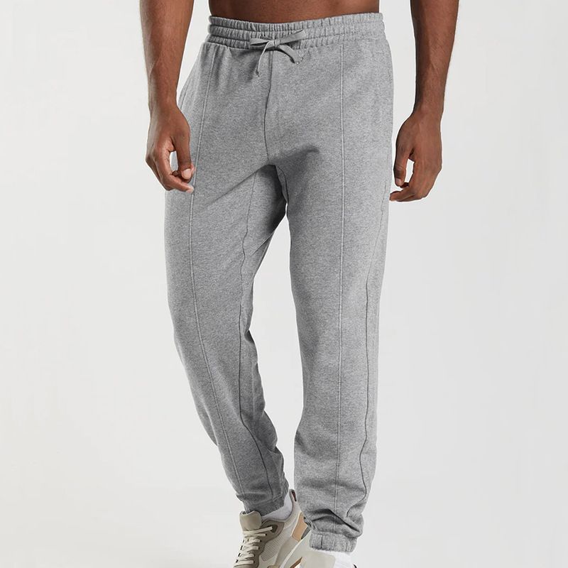 Men's Slim-Fit Jogger Pants – Lightweight Knit Sweatpants For Spring & Summer, Elastic Cuff Casual Trousers_viptrois.com