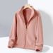 Austrian Velvet Autumn And Winter Velvet Thickened Double-sided Thermal Stand-up Collar Cardigan Sweater Jacket Couple Men's And Women's Tops_viptrois.com