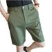 plus Size Men's Stretch Elastic Waist Shorts Casual Five Point Dress Pants for Live Stream Selection Douyin_viptrois.com