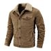 Men's Loose Large Size Fleece Thickened Jacket Men's Cotton Clothing Corduroy Cotton Clothing Men's Casual_viptrois.com