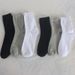 Plus-size men's socks Solid color dress socks casual cotton socks mid-tube socks men's and women's unisex socks plus-size_viptrois.com
