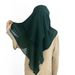 Women's Hijab three layer chiffon scarf solid color adjustable women's gauze scarf ethnic shawl breathable and comfortable_viptrois.com