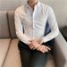 Essential Slim-Fit Dress Shirt - Premium Polyester Blend (Extended Sizes 7XL) - Classic Solid Colors_viptrois.com