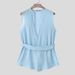 Men's Clothing V Neck Sleeveless Strap Design Vest Fashion Lace Up Design Top_viptrois.com