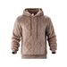 Men's Heavyweight Fleece-Lined Hooded Sweatshirt, Winter Pullover With Zipper Pockets, Loose Fit Casual Zip-Up Hoodie For Cold Weather_viptrois.com