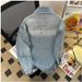 Men's Clothing Diamond Denim Jacket Men's Spring And Autumn American Fashion Brand Cool Top Design Loose Couple Jacket_viptrois.com