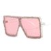 New Luxury Diamond Studded Large Square Frame Women's Sunglasses Sun Protection Glasses Exquisite Shiny Gravel Fashion Sunglasses_viptrois.com