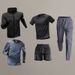 Men's Clothing quick drying clothes morning jogging cycling clothes jacket spring outdoor fitness leisure five piece suit_viptrois.com