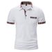 Men's Clothing Short Sleeved Polo Shirt Summer Code Color Matching Lapel T Shirt_viptrois.com