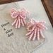 Spring And Summer Girl Beaded Bow Shoe Buckle Retro Knotted Sweet Pink Handmade Beaded Tassel Shoe Accessories_viptrois.com