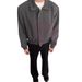 Minimalist Cropped Bomber Jacket – Men’s Padded Shoulder Zip-Up Coat, Solid Color Pilot-Inspired Streetwear_viptrois.com