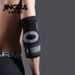 JINGBA Support Compression Elbow Sleeve For Weightlifting, Basketball, Cycling & Outdoor Sports – Breathable & Adjustable (Black/Grey, M/L/XL)_viptrois.com