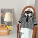 Mother & Kids Children's Sweater Skirt Bow Two Piece Set Long Sleeved Cardigan Fashionable Sweater Skirt_viptrois.com