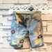 Men's Clothing Summer Denim Shorts Casual Pants Ins Trend Personality Ripped Old Embroidery Label Mid Length Pants_viptrois.com