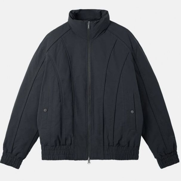 Men’s Short Puffer Jacket – Stylish Stand Collar Quilted Coat With White Duck Down (M-3XL)_viptrois.com