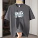 Men's Heavyweight Pure Cotton Crew Neck T-Shirt Short Sleeve Fashionable Loose Fit Versatile Trendy Summer Base Layer Shirt_viptrois.com