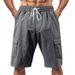 Men's Breathable Cargo Shorts – 5-Inch Inseam Workwear & Beach Casual Shorts With Multiple Pockets_viptrois.com