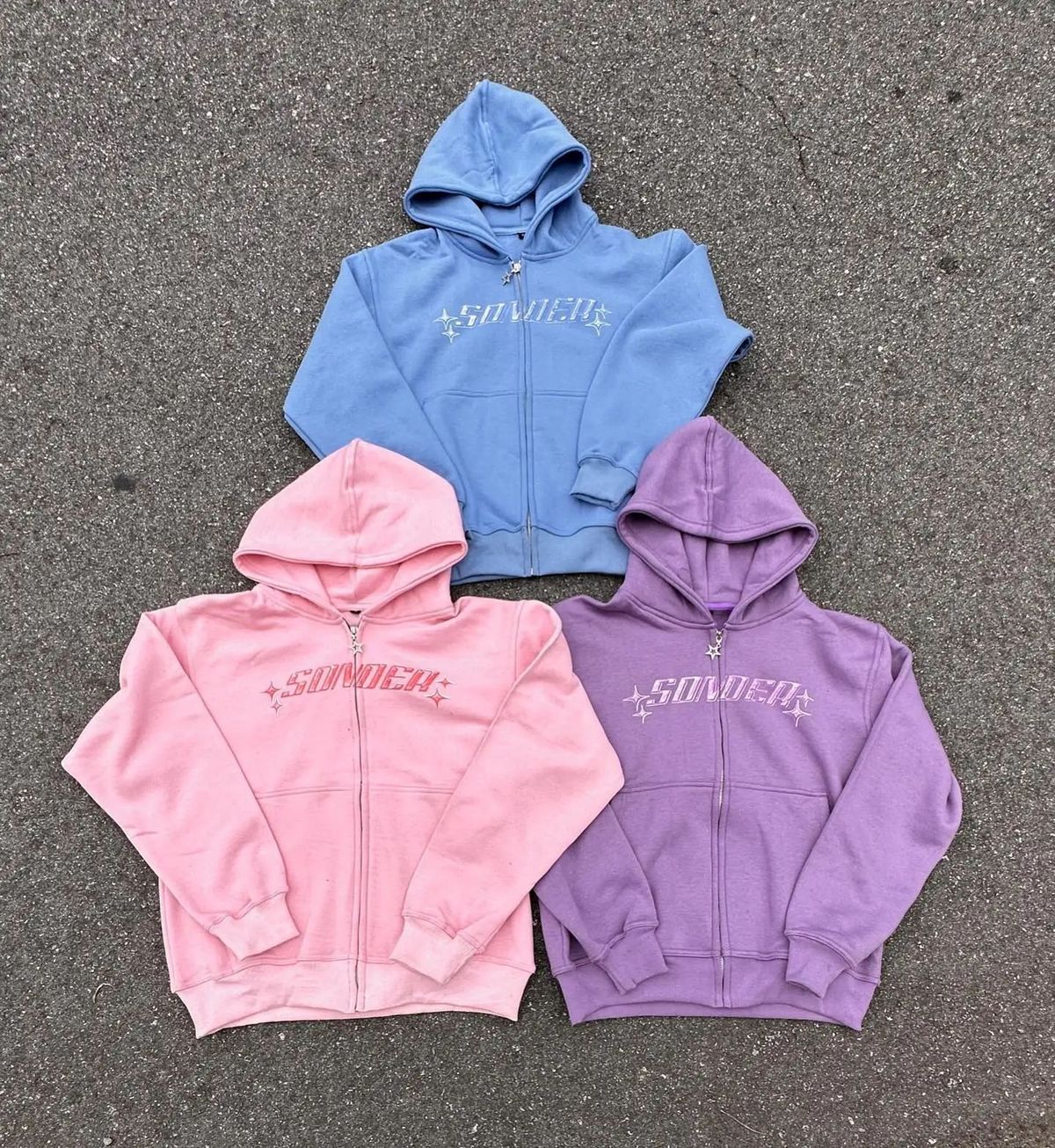2024 HDN Five-Pointed Star Print Hooded Pullover Sweatshirt Casual Loose New Hot-Selling Top_viptrois.com