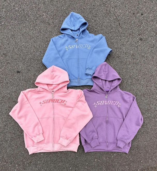 2024 HDN Five-Pointed Star Print Hooded Pullover Sweatshirt Casual Loose New Hot-Selling Top_viptrois.com