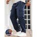 Men's Cargo Jogger Pants – Multi-Pocket Workwear Trousers, Straight Leg Casual Pants With Drawstring Waist For Gym & Streetwear_viptrois.com