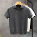 Men's High Quality Short Sleeve Polo Shirt Casual Knitwear Thin Summer Style Trendy Inner Layer Base Shirt for Export_viptrois.com
