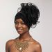 New Fashion Side Big Flower African Ethnic Characteristics Baotou Hat Turban Hat_viptrois.com