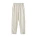 Men's Clothing Summer Cotton And Linen Pants Men's Loose Large Size Elastic Waist Chinese Style New Chinese Style Straight Thin Casual Trousers_viptrois.com