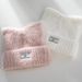 Hairline for women autumn and winter 2023 new knitted big head circumference cat ear pile furry cold hat_viptrois.com