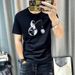 Summer Personalized Starry Print Men's Short Sleeved T-shirt, Youth Fashion High-end Silk Cotton T-shirt_viptrois.com