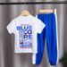 Mother & Kids children's sports suits for boys and girls students casual short-sleeved trousers quick-drying sports pants trendy children's clothing_viptrois.com