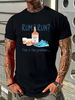 Saint Barth Man Short Sleeve T Shirt Bianco 15589 Graphic Streetwear Unisex Breathable Designer Clothes Summer Homme Stretched_viptrois.com